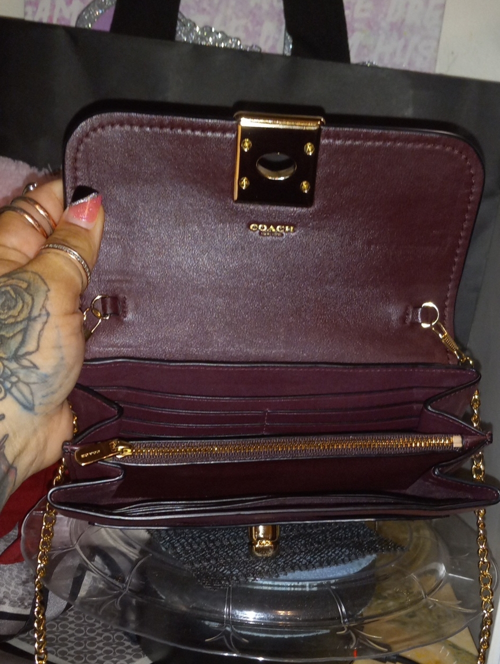Coach  Drifter Wallet With Chain - Picture 9 of 11